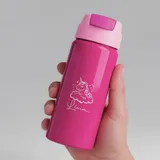 Garrafa Alumínio Com Canudo 600ml