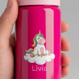 Garrafa Alumínio Com Canudo 600ml