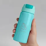 Garrafa Alumínio Com Canudo 600ml