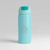 Garrafa Alumínio Com Canudo 600ml