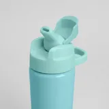 Garrafa Alumínio Com Canudo 600ml