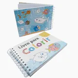 Livro de Colorir A5 ( Bobbie Good Azul ) - Caderno de Desenho Pintura