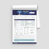 Ordem de Serviço - Assistência Técnica Modelo 06 Bloco com 100 Folhas