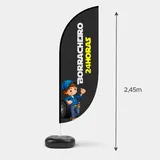Wind Banner Completo para Piso M - Modelo Pena