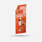 Wind Banner Tecido M - Modelo Retangular