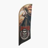 Wind Banner Tecido M - Modelo Ângulo