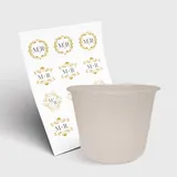 Balde de Pipoca 1500ml e 1 Folha A3 DTF-UV