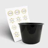 Balde de Pipoca 1500ml e 1 Folha A3 DTF-UV