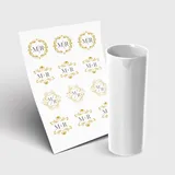 Copo Long Drink 350ml sem Tampa e 1 Folha A3 DTF-UV