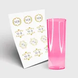 Copo Long Drink 350ml sem Tampa e 1 Folha A3 DTF-UV