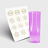 Copo Long Drink 350ml sem Tampa e 1 Folha A3 DTF-UV