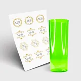 Copo Long Drink 350ml sem Tampa e 1 Folha A3 DTF-UV