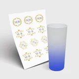 Copo Long Drink 350ml sem Tampa e 1 Folha A3 DTF-UV