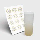 Copo Long Drink 350ml sem Tampa e 1 Folha A3 DTF-UV