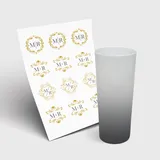 Copo Long Drink 350ml sem Tampa e 1 Folha A3 DTF-UV