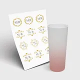 Copo Long Drink 350ml sem Tampa e 1 Folha A3 DTF-UV