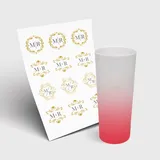 Copo Long Drink 350ml sem Tampa e 1 Folha A3 DTF-UV