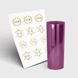 Copo Long Drink 350ml sem Tampa e 1 Folha A3 DTF-UV