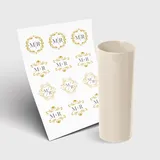 Copo Long Drink 350ml sem Tampa e 1 Folha A3 DTF-UV