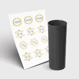 Copo Long Drink 350ml sem Tampa e 1 Folha A3 DTF-UV