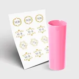 Copo Long Drink 350ml sem Tampa e 1 Folha A3 DTF-UV