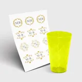 Copo Twister 300ml sem Tampa e 1 Folha A3 DTF-UV
