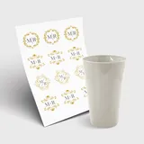 Copo Twister 300ml sem Tampa e 1 Folha A3 DTF-UV