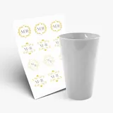 Copo Twister 550ml sem Tampa e 1 Folha A3 DTF-UV