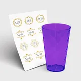 Copo Twister 550ml sem Tampa e 1 Folha A3 DTF-UV