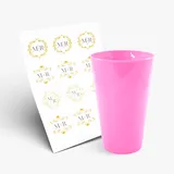 Copo Twister 550ml sem Tampa e 1 Folha A3 DTF-UV