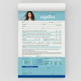 Ficha Anamnese de Capilar Bloco com 100 Folhas