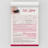 Ficha Anamnese de Lash Lifting Bloco com 100 Folhas