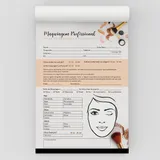 Ficha Anamnese de Maquiagem Profissional Bloco com 100 Folhas