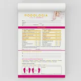 Ficha Anamnese de Podologia Bloco com 100 Folhas