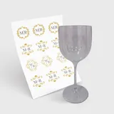 Taça de Vinho 250ml e 1 Folha A3 DTF-UV