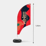 Wind Banner Completo para Piso P - Modelo Vela