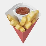 Cone para Fritas e Porção com Suporte para Molho