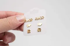 Tag Cartela Capelinha para Brincos 3 Pares