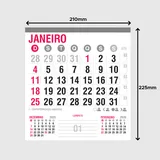 Bloco de Calendário Comercial 2027