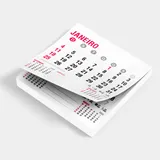 Bloco de Calendário para Postal 2027