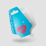 Tag Cartela Gravatinha 1 Par de Brinco 1 Colar