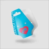 Tag Cartela Gravatinha 1 Par de Brinco 1 Colar
