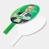 Placa Pirulito de Mão Adesivada - Redonda