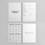 Caderno Capa Dura Sem Pautas 48fls