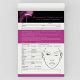 Ficha Anamnese de Maquiagem Profissional Bloco com 100 Folhas