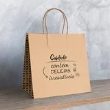 Sacola de Papel a Pronta Entrega Contém Delícias