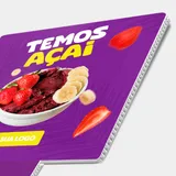 Placa Pirulito de Mão - Quadrado