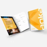 Caderno Capa Dura Com Pautas 48fls