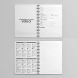 Caderno Capa Dura Com Pautas 48fls