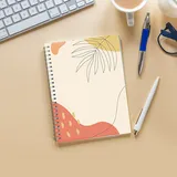 Caderno Capa Flexível Com Pautas 96fls - com Wire-o  Preto